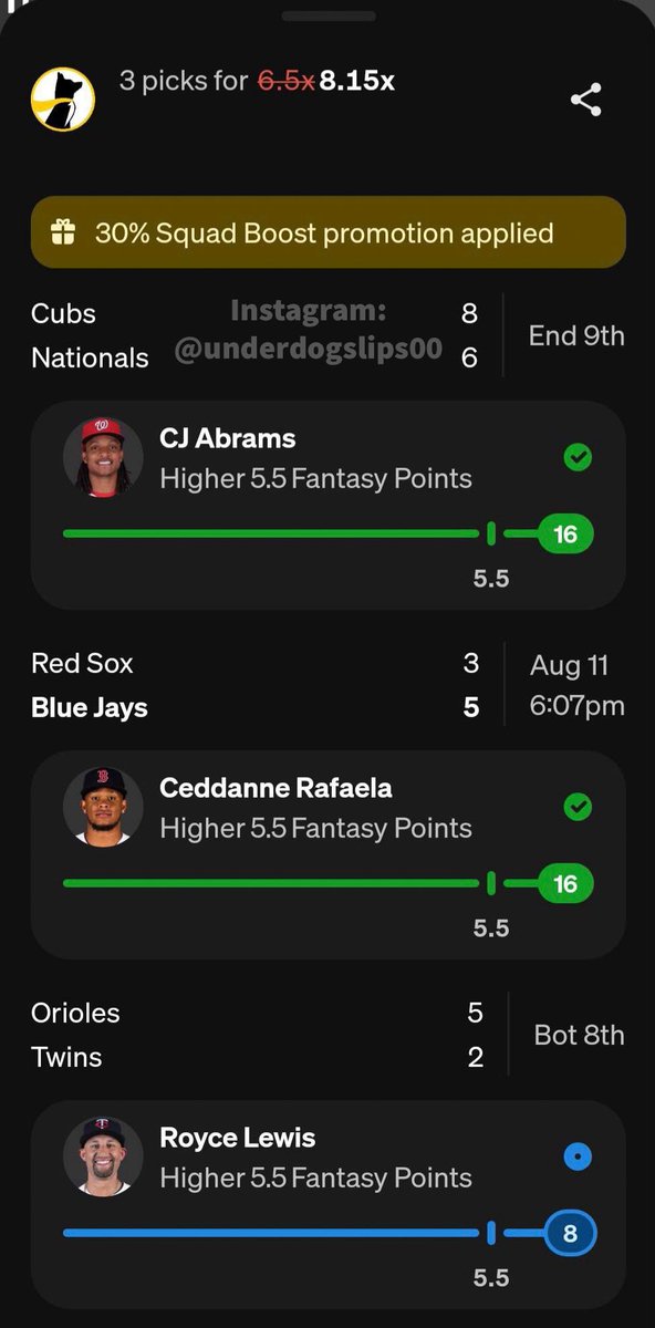 underdogslips00's tweet photo. CASH IT✅💰🔥

⚡️ DM TO JOIN THE WINNING TEAM

#PrizePicks #GamblingTwitter #NBAPicks #UnderdogFantasy #DFS #draftkings     #nfl #SportsBetting #fanduel  #NBA #mlb #esports #sleepr #sportsbook #football #NBAProps #picks #freepicks #fliff #dabble #underdog #underdogfantasypicks https://t.co/GX4GQkt4RW