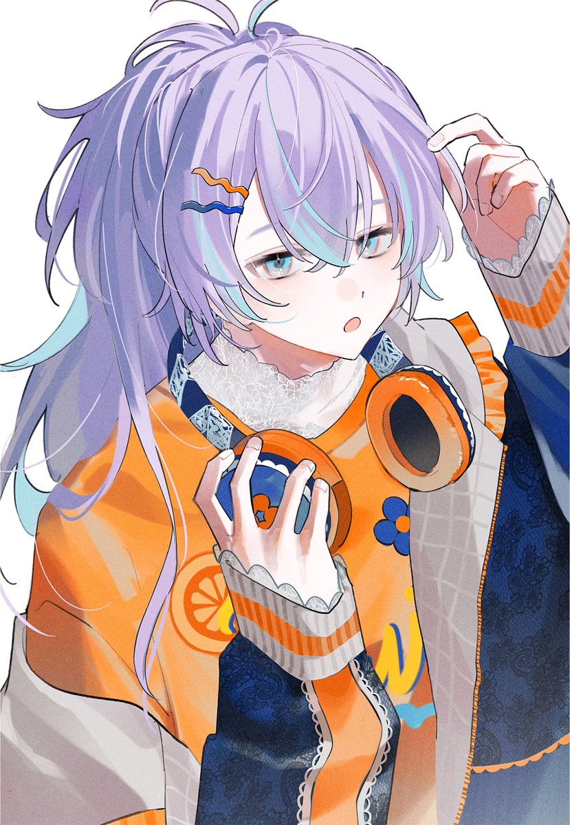 chaneko0725's tweet photo. 💙🧡 https://t.co/B4LPPdcv3D