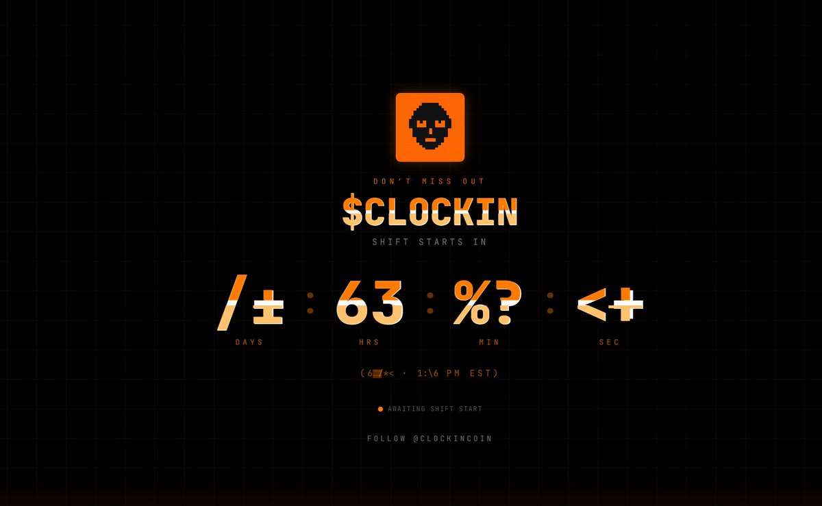 congge918's tweet photo. Stonkbroker 生态的 @clockincoin  重点关注下。

这是生态系统中的首个 MEME，与大热的 @realstonkbroker 深度绑定，源于 Stonkbroker 社区文化中的「Clock In」口号。

项目主要推动者是 @AllCityBAYC （BAYC 成员），代币总供应量的 2%（2000 万枚）会专门预留给 Stonkbroker NFT 持有者，将分 4 轮市值里程碑空投。

其他机制：
- 60% LP 费用每 48 h 自动回购销毁
- 4 轮 NFT 持有者空投，从 100 万美元 → 700 万美元市值
- 多对永久锁定流动性：ETH / STONKBROKER / TSLA / NFLX / AMZN / APE

预估很快就会通过 Stonk Launcher 发射，看最新推文，估计 24 小时内就会上线。

$CLOCKIN 热度很高，第一时间进入应该有不小的机会，官方明确表示只会在 X 上发布CA，谨防假CA，感兴趣的关注下。

Tips：以上内容纯属 Alpha 信息分享，非广也非任何投资建议，DYOR。