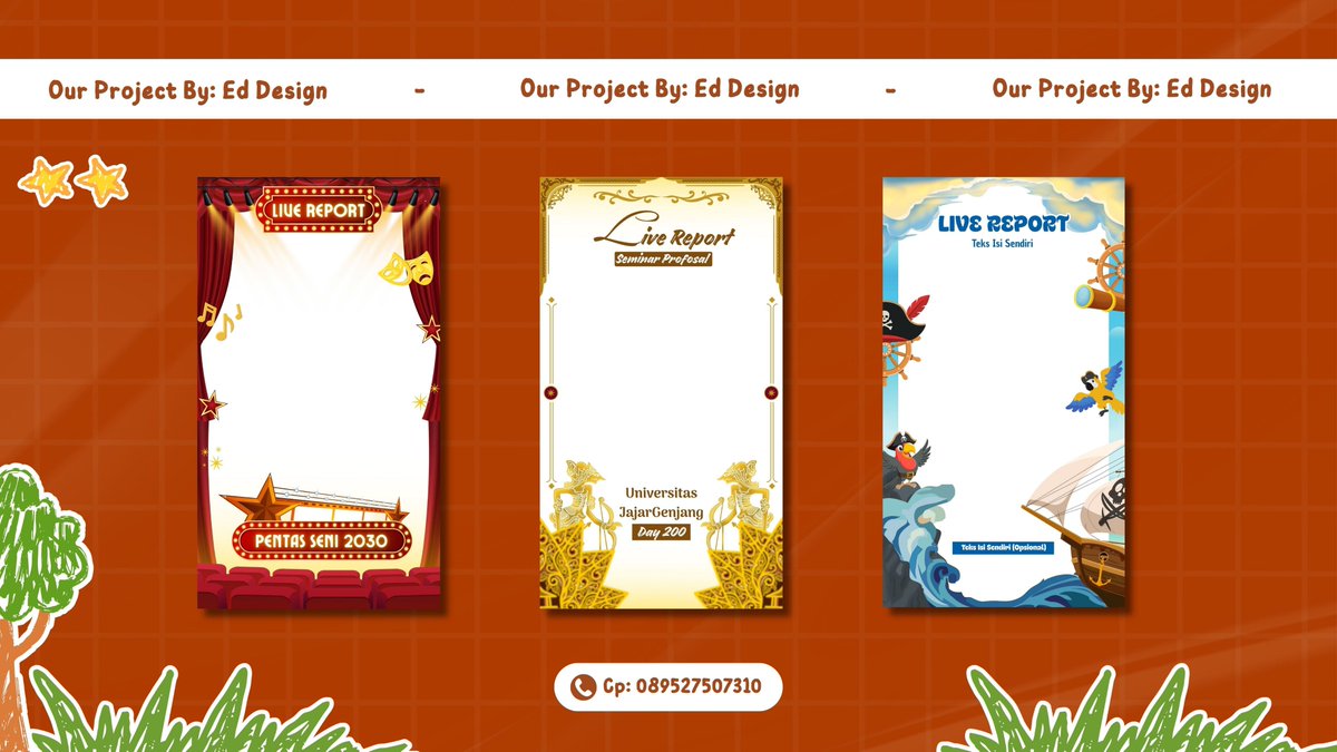 edsign1_'s tweet photo. Open Jasa Design 
- Poster - Infografis - Banner -Pamfelt -Lefleat -Live Report - Design Mockup baju -Booklet - Portofolio -Menu dll.

Free revisi dan request start from 20k 
#zonauang https://t.co/rUsmBJo8lG