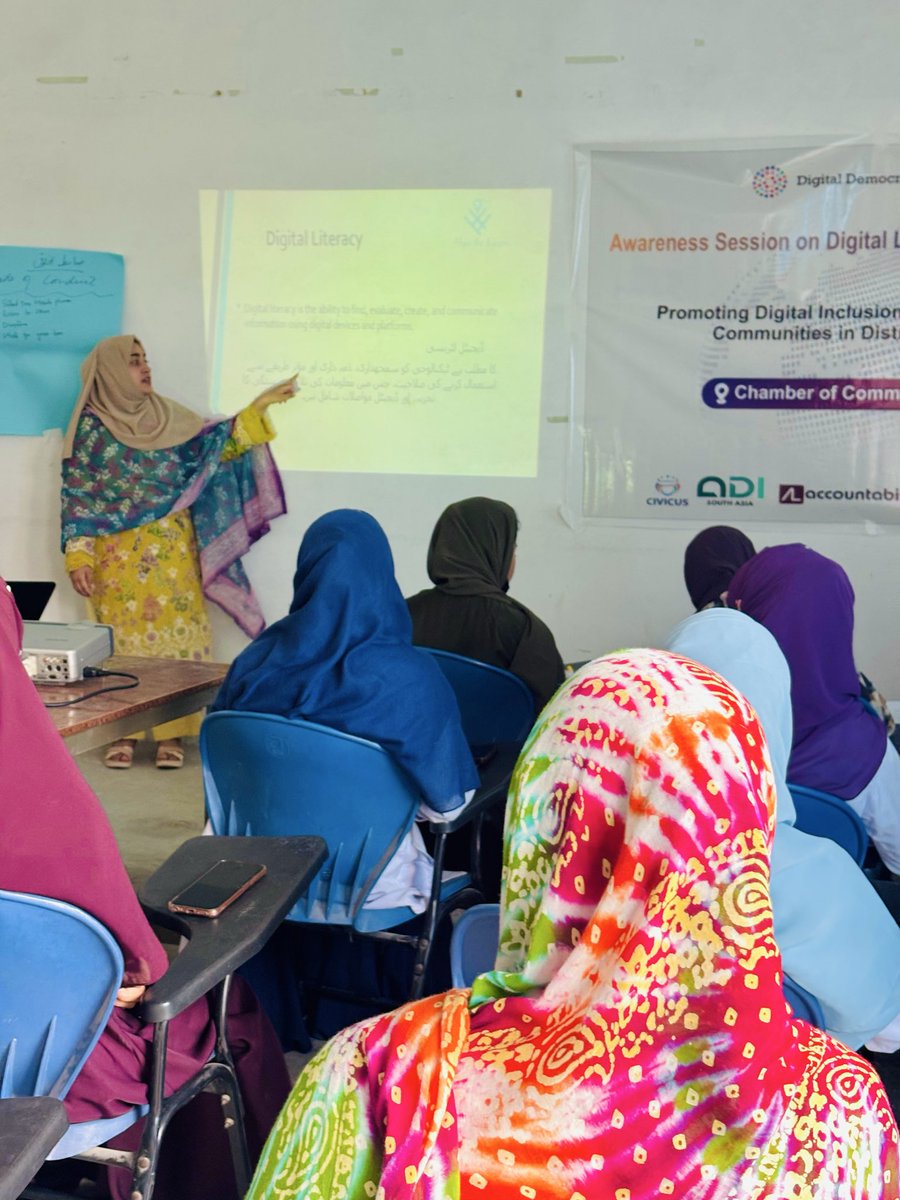 HopeForHeaven1's tweet photo. Empowering communities through digital inclusion! 💡✨

We hosted an insightful Awareness Session on Digital Literacy , dedicated to promoting digital inclusion for marginalized communities in District Haripur under the Digital Democracy Initiative. https://t.co/8etPYXmnoA