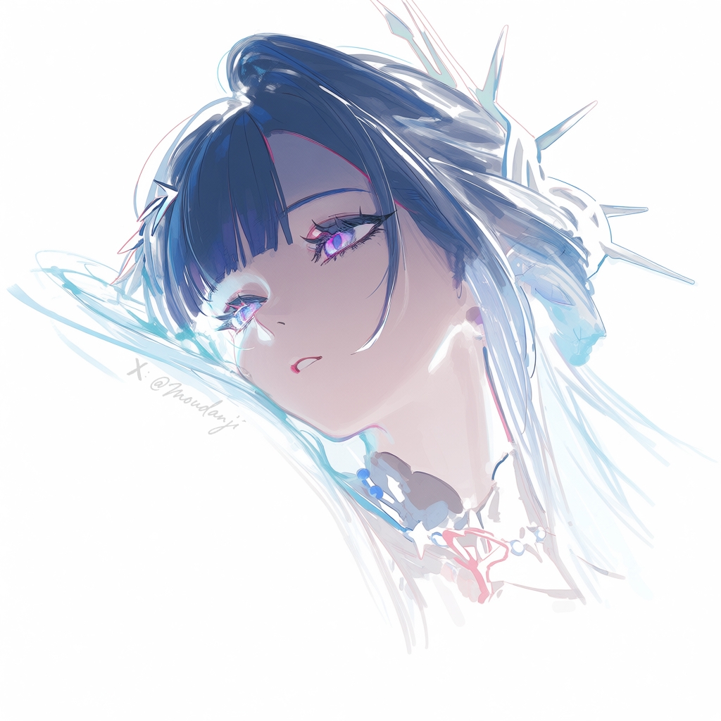 moudanji's tweet photo. Her gaze holds the hush of the deep sea.
#HonkaiStarRail #Hysilens  #StarRailFanart https://t.co/LGlt7443YF