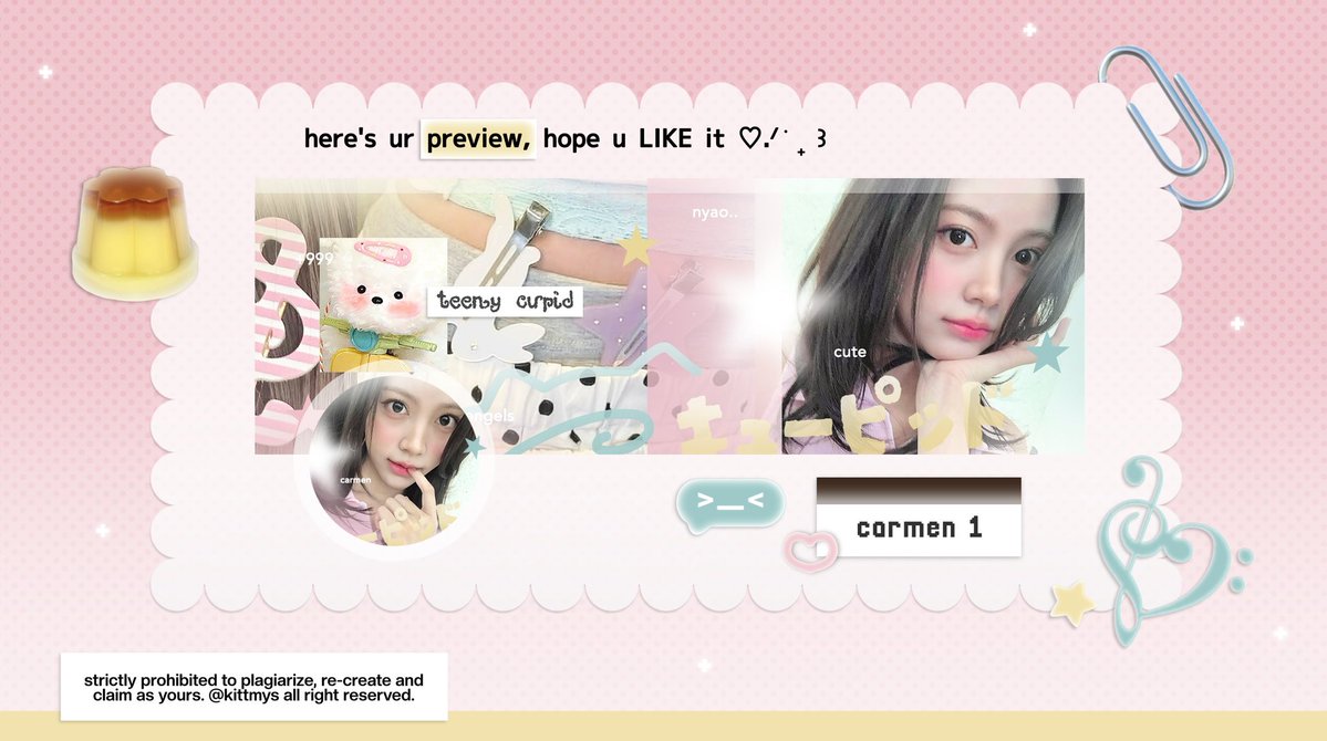 kittmys's tweet photo. help repost thankyou. ♡ #zonauang 

aku punya lima layout ready stock : CUPID 🏹 ada carmen ian yuha &amp; rei! >__< pricenya https://t.co/9IPHHeT5v3 / each avail retext 🍏

📝 bisa take ke dm ( wajib @ after dm ) atau https://t.co/rkXCuPFTYv https://t.co/33hnSKdTIL