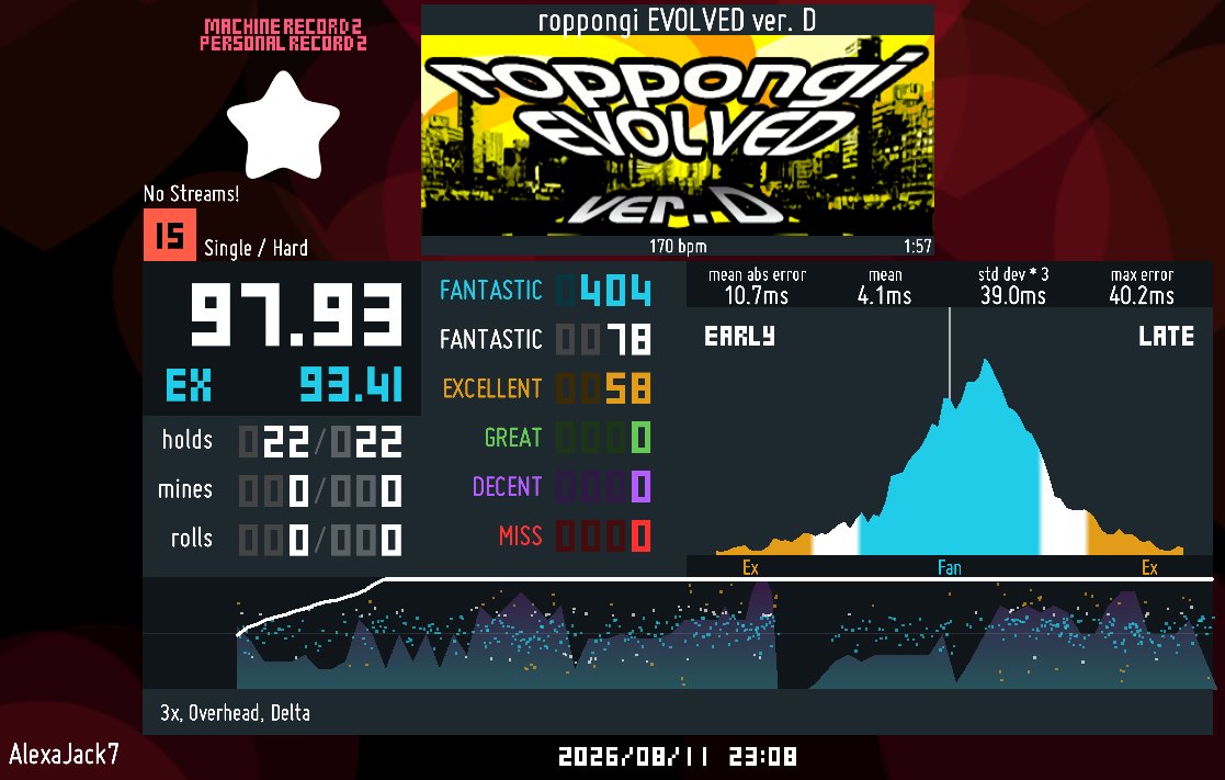 StarchuBlaze's tweet photo. LFG! roppongi EVOLVED ver.D Keyboard Level 15 PFC!
the high velocity part and the stops difficult to time but got it within 20 mins of trial and error. https://t.co/MJB2ZBYoIj