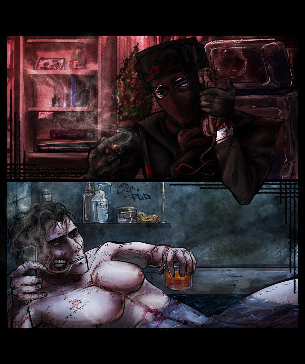 sonPDD7's tweet photo. ◇°`~ Ah hell no. This is my newest and best work of the year. Zheka Turn comes as a set with 2BD. Yo. I hope at least on this fucking awesome art Twitter won't fucking screw me over with views.

#madnesscombat #2BD #OC #digitalart https://t.co/dtD2DxshEp