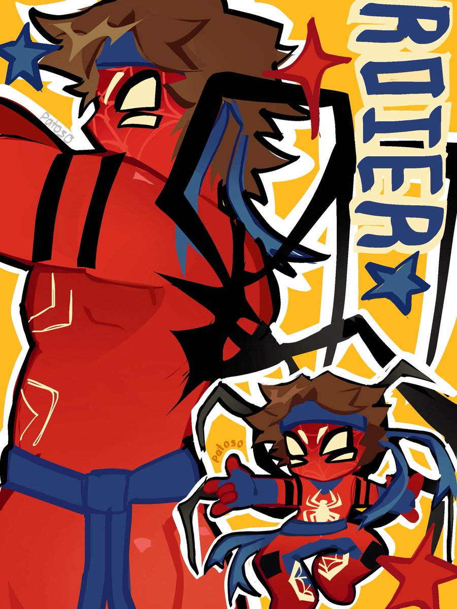 9patoso's tweet photo. spideroier 🕷 / tuve que quitarle nalga porque no me tomaban en serio con el otro

#roierfanart #spiderman https://t.co/h0B4DlnJ3o
