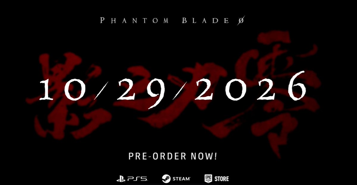 epalgg's tweet photo. ⚡ PHANTOM BLADE ZERO — NEW 11-MINUTE PRE-ORDER TRAILER IS HERE!
📅 Launches October 29 on PS5 & PC.
👇 Are you grabbing it day one?
Find us now:https://t.co/e88DRNzZn6
#PhantomBladeZero #PreOrderTrailer #PS5 #PCGaming #ActionGame #OctoberRelease https://t.co/nCSHbvS0Xk