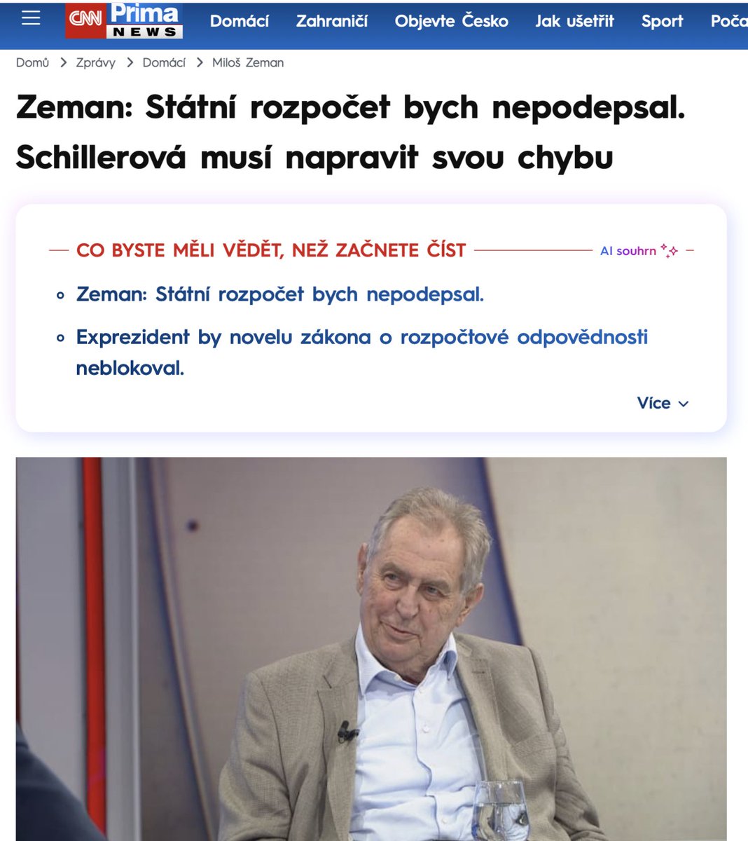 mschmarcz's tweet photo. Prezident Miloš Zeman by vládě vetoval rozpočet.
Takže on je také lídrem opozice?
Ptám se pro kamaráda z vládní koalice, který je z toho voľaký zmätený... https://t.co/jJ6fqE9Bsn