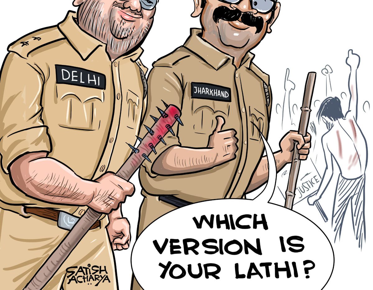 satishacharya's tweet photo. Lathiwale leaders! #Jharkhandprotests #JantarMantar https://t.co/7HMz8TG0K0