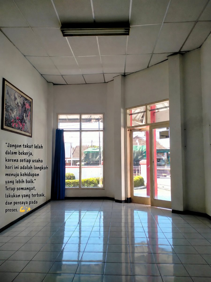NandaTriputra03's tweet photo. “Jangan takut lelah dalam bekerja, karena setiap usaha hari ini adalah langkah menuju kehidupan yang lebih baik. Tetap semangat, lakukan yang terbaik, dan percaya pada proses. 💪✨” https://t.co/yI9CC2UpJH
