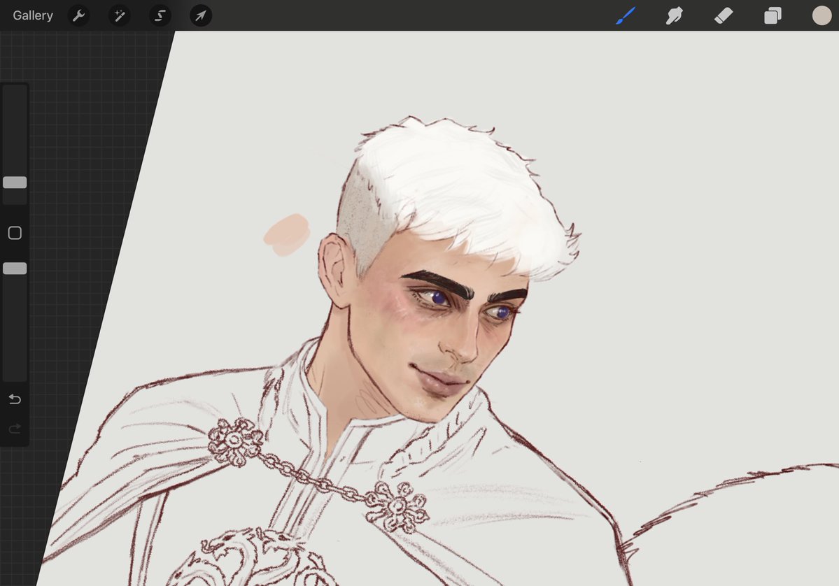 tokkiciti's tweet photo. I can give Pedri white hair but the brows stay https://t.co/6GT5FhNQhy