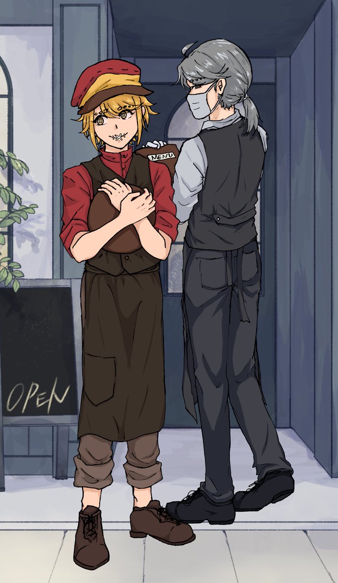 juneplaysidv's tweet photo. #aesvic cafe AU
Background from ibispaint cuz I can’t do bgs https://t.co/yTy2eqNcHq