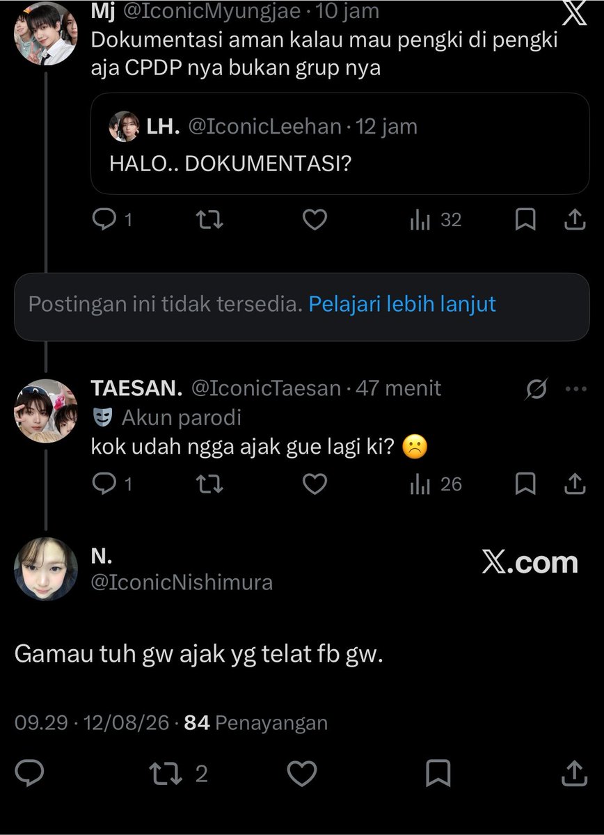 IconicTaesan's tweet photo. @IconicNishimura tadiii gini, mungkin case nya kek abg uchann.. gay tag https://t.co/zsQtrZcNSc