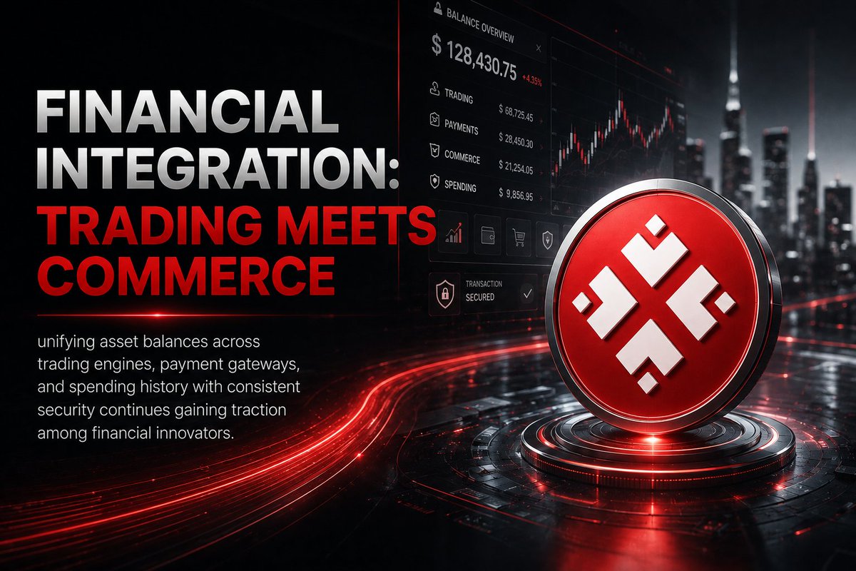 CorexCenter's tweet photo. FINANCIAL INTEGRATION: TRADING MEETS COMMERCE

Why keep trading liquidity isolated from daily spending? CoreX aligns exchange balances directly with merchant gateways and shopping modules inside one environment. Seamless financial integration made simple. Connect with CoreX!

#CoreX #FintechIntegration #CryptoCommerce #CRX #DigitalFinance #UnifiedEcosystem #Web3