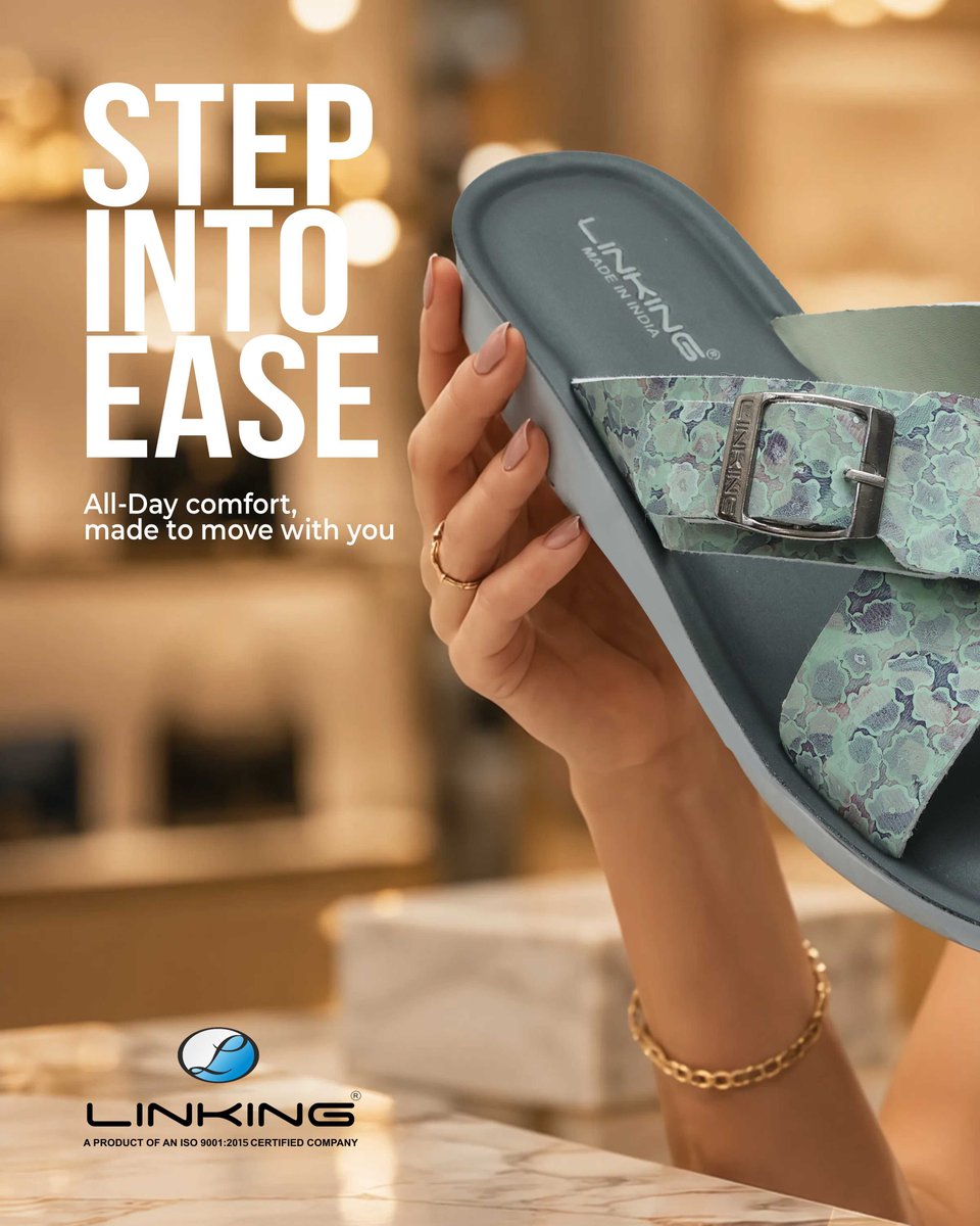 linkingfootwear's tweet photo. STEP INTI EASE ALL - DAY COMFORT MADE TO MOVE WIYH YOU

PL-515 | SIZE : 4X8
#WomensFootwear #FootwearFashion #ComfortShoes #Heels #Flats #Sandals #Sneakers #StyleInspiration #Fashionista #WalkInStyle #StepInStyle #TrendyFootwear #FootwearCollection #EveryStepCounts https://t.co/k72ikZMWFr