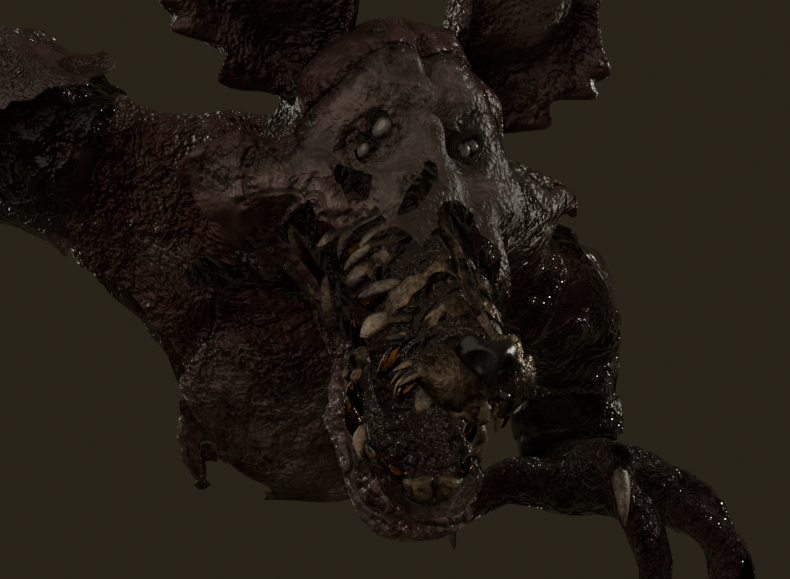 ElfzGamer's tweet photo. My favorite redisgin so far. Look at my mutilated boy, all grown up again.
#FNAF4 https://t.co/niXXKs0DEa