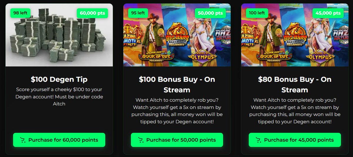 aitchiislots's tweet photo. Join our streams and start collecting points just by watching! 🎥

Spend your points in our Points Shop at https://t.co/EY44ovo7oU 🎁

Watch. Earn. Redeem. 💰 https://t.co/beg8hNj9mD