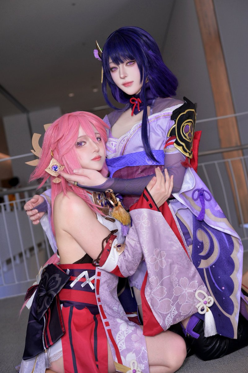 negimiso_cos39's tweet photo. Genshinimpact Cosplay
Yae Miko , Raiden Shogun

💜⚡️@koma_2taba ちゃん🌸

📷✨@z____h2r 様🌸

#ヘパチョナ久留米54 https://t.co/6UQvz0DsxJ