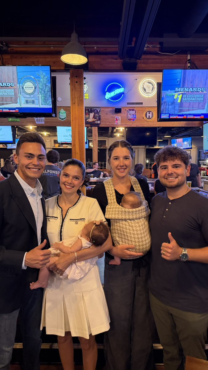 pagel1776's tweet photo. MAJOR WIN FOR GEN Z 

Michael and I had a conversation 2 days after he announced his campaign to talk about MAHA and how to put Wisconsin families first and he’s never wavered since! 

Our Children will never grow up in a socialist Wisconsin! 

Onward to VICTORY (Nov3)

@MikeAlfonsoWI @evitaduffy_1