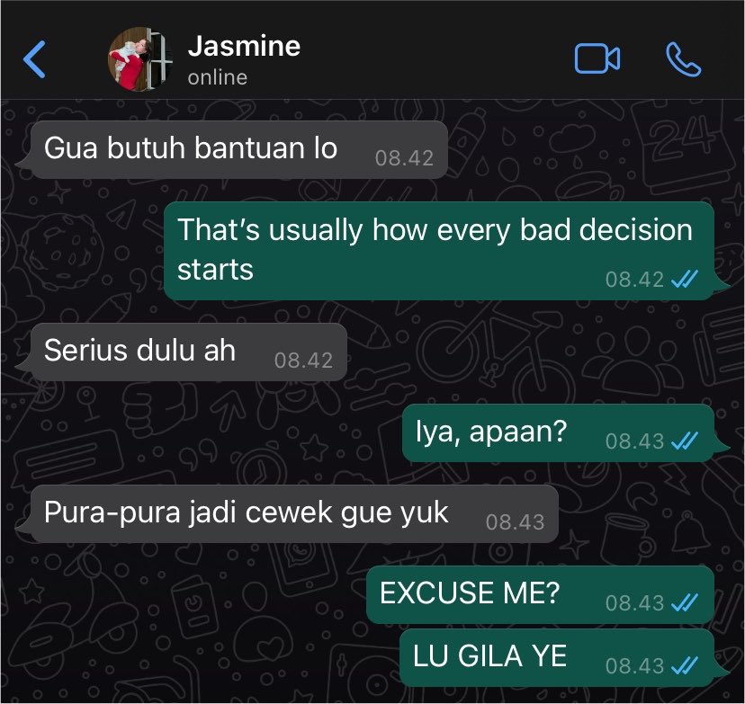 janjingjinng's tweet photo. #janjingjing few tweets au 🔞

– Secara tiba-tiba, Jasmine meminta Joelle untuk menjadi pacar pura-puranya. Masalahnya, Joelle adalah sahabat dari mantan Jasmine.

By @.janjingjinng https://t.co/vqhn3WRqrw
