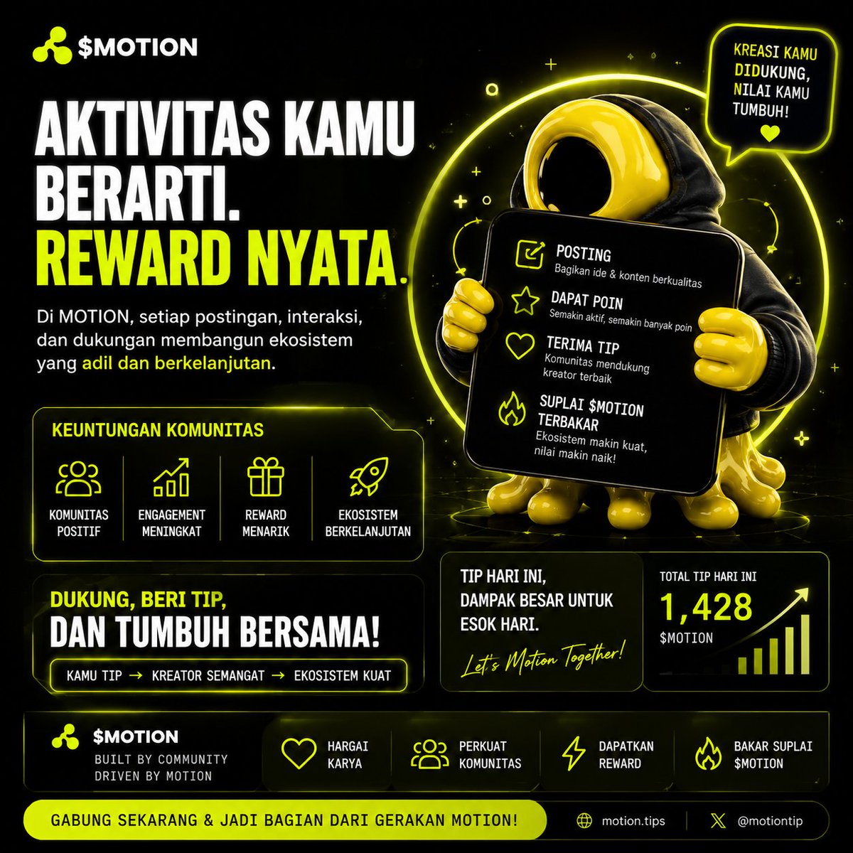 IgaKristi's tweet photo. Lagi makin seru ngulik MOTION 👀

@motiontip
@tipmotion
$MOTION

Yang menarik buat saya bukan cuma soal tip atau poinnya, tapi bagaimana aktivitas sederhana di X bisa jadi bagian dari sebuah ekosistem sosial.

Post konten → engage → saling support → dapat tip. 🔥 https://t.co/TR037GWpyW