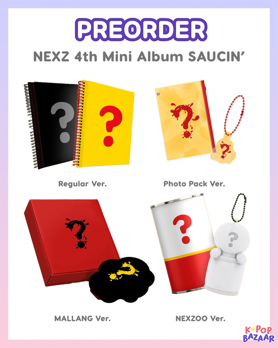 kpopbazaar's tweet photo. โจ๐ฃ๐ฅ๐-๐ข๐ฅ๐๐๐ฅ ๐ข๐ฃ๐๐ก โจ
NEXZ 4th Mini Album SAUCINโ ๐
๐ Deadline: 21/08/2026 , 12pm AEDT
๐ฆ Release: 24/08/2026
โ Prices include shipping from Korea to Australia ๐ฆ๐บ
โโโโโโโ-
#NEXZ #kpop #kpopaustralia #kpopgoods #kpopsale #kpoporder #kpopsaleaustralia #kpopseller https://t.co/Wr8ePDOwM5