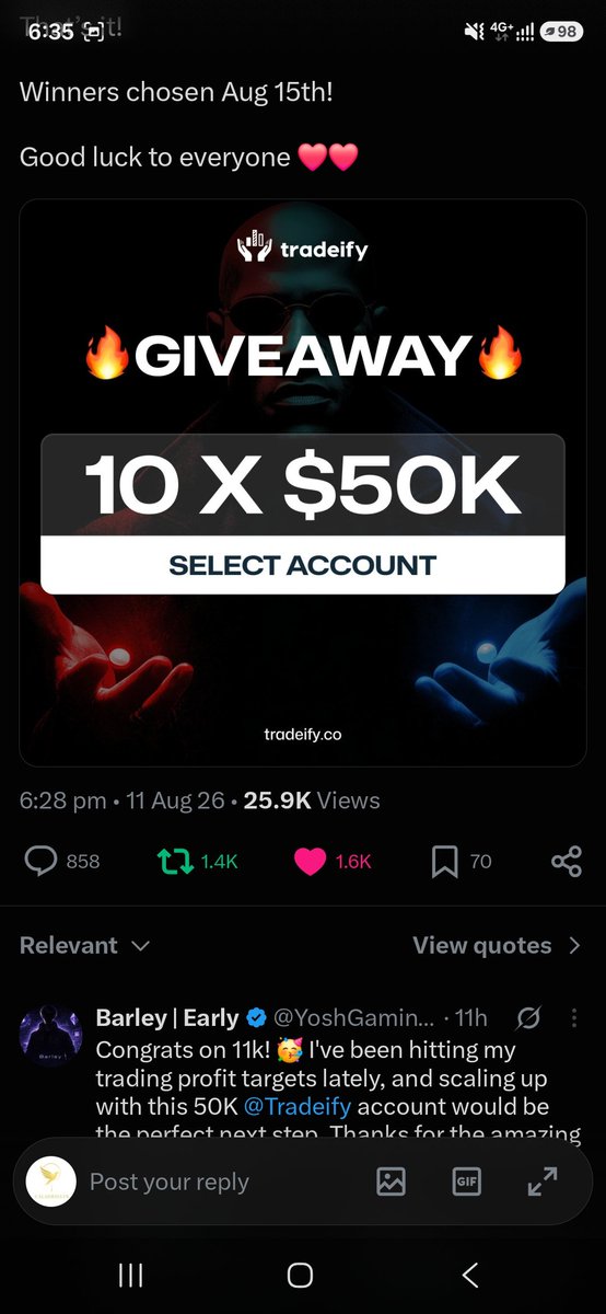 CaladriusFx's tweet photo. @rebeccaatrades @Tradeify https://t.co/BwsKzdKsmo