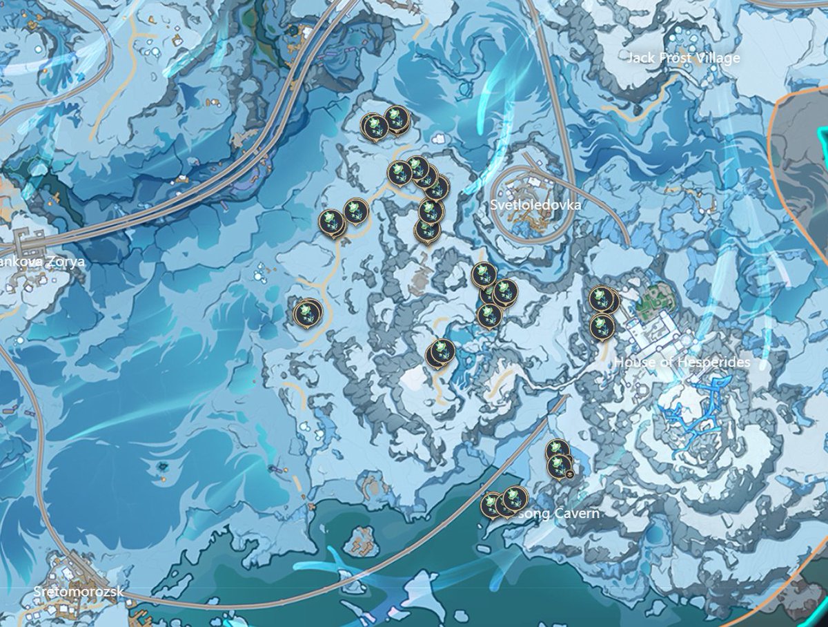 GenshinUniverse's tweet photo. ODETTE, VODYANITSA, ALYOSHA &amp; VESNA FLOWER LOCATIONS

• Odette &amp; Vodyanitsa: Frostfairy Flower (74)
• Alyosha: Flockingweed (74)
• Vesna: Golden Fern (80)

#GenshinImpact https://t.co/Oj1yCsnXYX