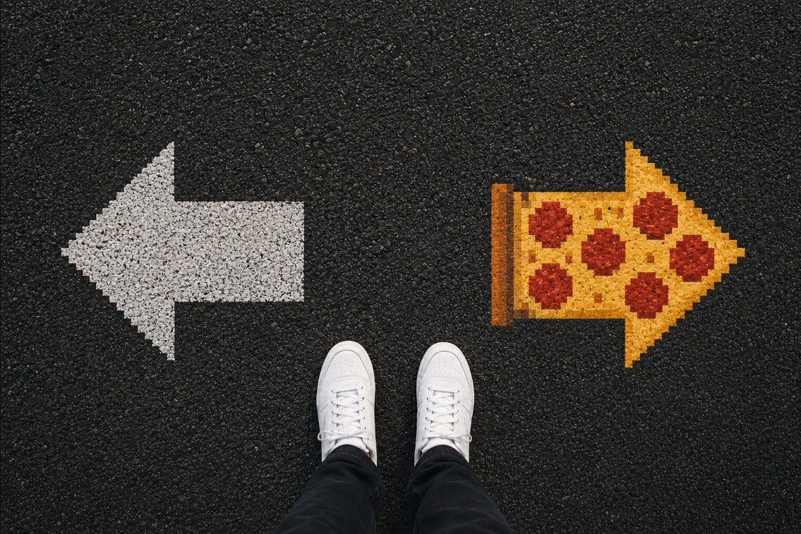 PizzaBTCB's tweet photo. Every big journey begins with a single, right slice. https://t.co/BR2leSNY4o