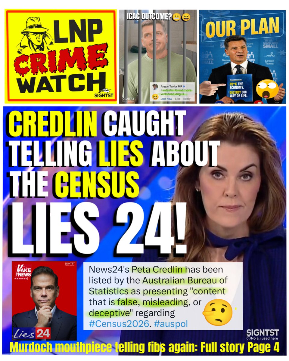 SigntstSigns's tweet photo. Credlin🤥 found presenting "content that is false, misleading or deceptive."
@News24Aust 
#auspol https://t.co/mhHjUB9ECQ