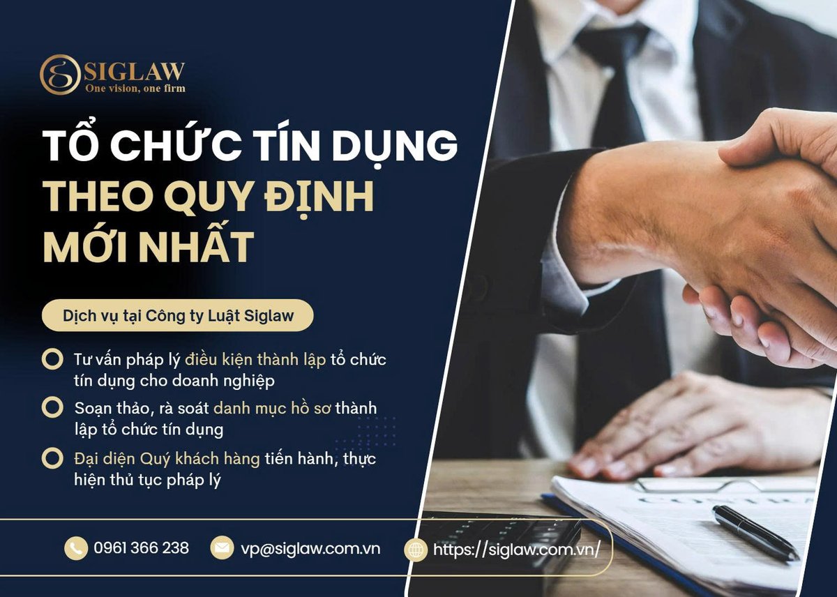 ctyluatsiglaw's tweet photo. Công ty Luật Siglaw tư vấn những quy định pháp luật mới nhất về tổ chức tín dụng tại Việt Nam
https://t.co/U7kKG4un9I
Hotline: 0961366238
Email: vp@siglaw.com.vn
Facebook: https://t.co/o6xT2Ila0R
#xuhuong #siglaw #siglaw_firm #law_firm #credit #finances #institution https://t.co/loBys7k7MQ