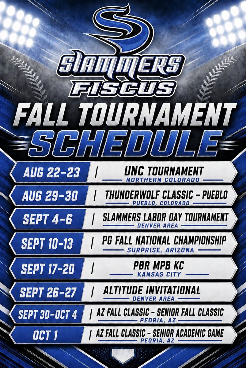 Bryson_B11's tweet photo. Here is my fall schedule with @Slammersbasball Fiscus 27s.
Feel free to reach out with any questions.
@Slammersbasball 
@Fikal14 
@PatonEli https://t.co/CfLr2v3RKr