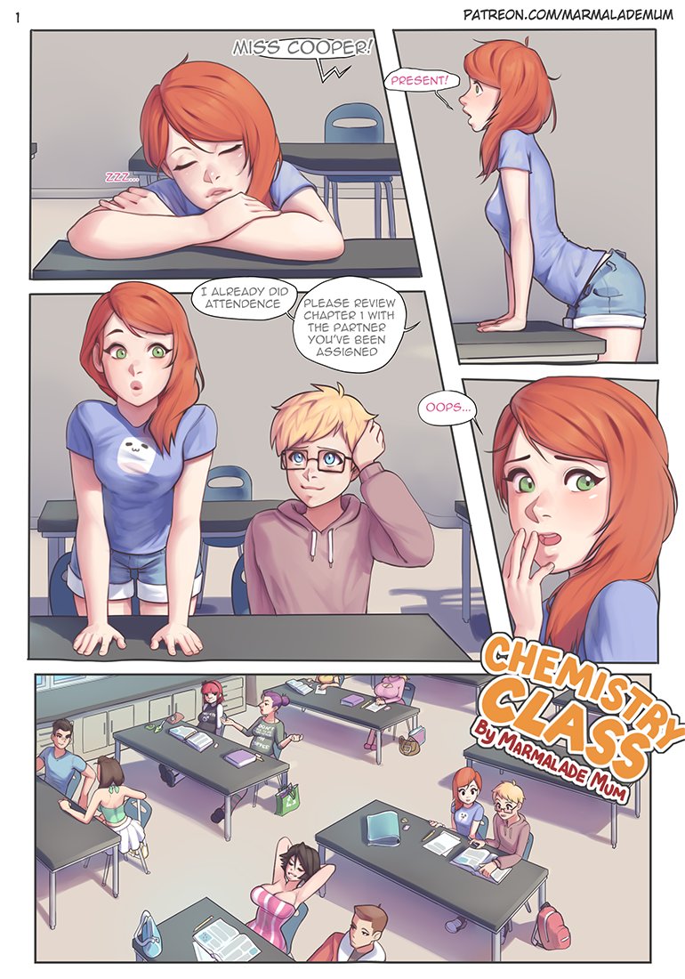 Marmalade_Mum's tweet photo. Chemistry Class I - Entire Comic thread! 🐄🧵 https://t.co/yYNZch0fEt