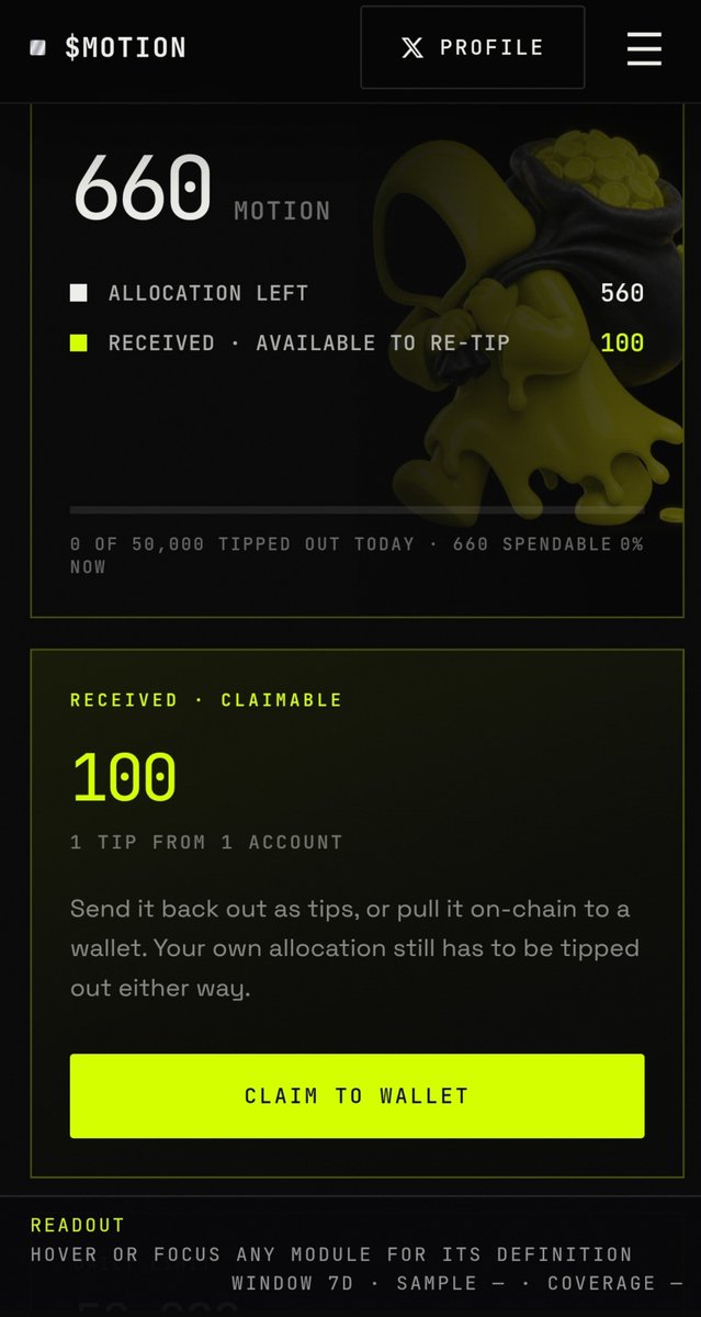 Haoqian_9999's tweet photo. My first tip come from the top 3 leaderboard in @motiontip @tipmotion

The goat tip me 😭😭

See the motion come in so fast without any hitch. This new era for bagworkers 

Thank you @BonkCapitalSOL 
Thank you @motiontip https://t.co/gDpyHu5H9j