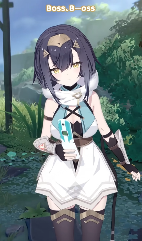 xeniabog's tweet photo. Boss, would you be willing to take a photo with me? 
(source：Astera)#StellaSora #fyp https://t.co/xIMSmNfehI