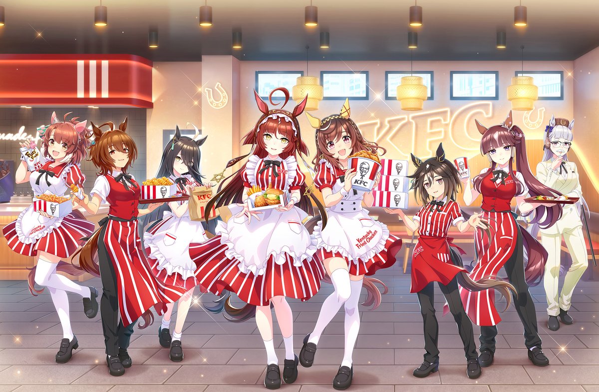 oricon_anime_'s tweet photo. ウマ娘 × ケンタッキーフライドチキン
コラボ企画本日12日スタート
https://t.co/uub7ZT8nBB
⠀
ゲームでゴールドシップ専用衣装などもらえる
リアルでラッピング店舗など展開！ https://t.co/I2qY0dmNhO