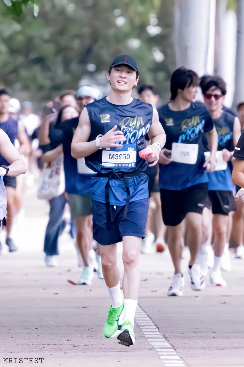 krist_est's tweet photo. “The miracle isn’t that I finished. The miracle is that I had the courage to start.” – John Bingham

@kristtps
#12AugustHalfMarathon 
#RunForMom2026
#KristPerawat https://t.co/bP2DF39OGh