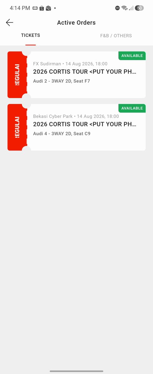 ceyzies's tweet photo. WTS CORTIS PYPD LIVE VIEWING AT CGV BEKASI CYBER PARK
Jumat 14 Agustus 18:00WIB
Audi 4 Seat C9 (Best Viewwww)
Dijual karena dapet di FX nonton sama temen
Price: underprice harga asli 300rb yg penting angkut dahhhhh biar ga mubadzir

#wts #cortis #liveviewing https://t.co/WbhGoRLhXZ