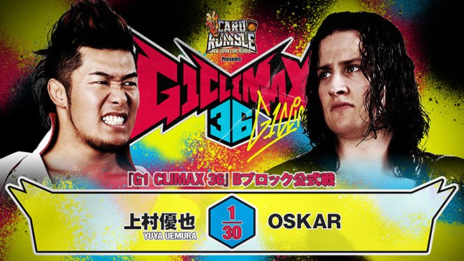 njpw1972's tweet photo. 【8月13日（木）後楽園ホール大会『G1』Bブロック最終公式戦の“試合順”が決定！】

⑧メインはカラム vs HENARE
⑦セミは上村 vs OSKAR
⑥ゲイブ vs 成田
⑤ウルフ vs ザック

https://t.co/CqQmQfUmgS

#G1CLIMAX36 https://t.co/UWRWAqlhuU