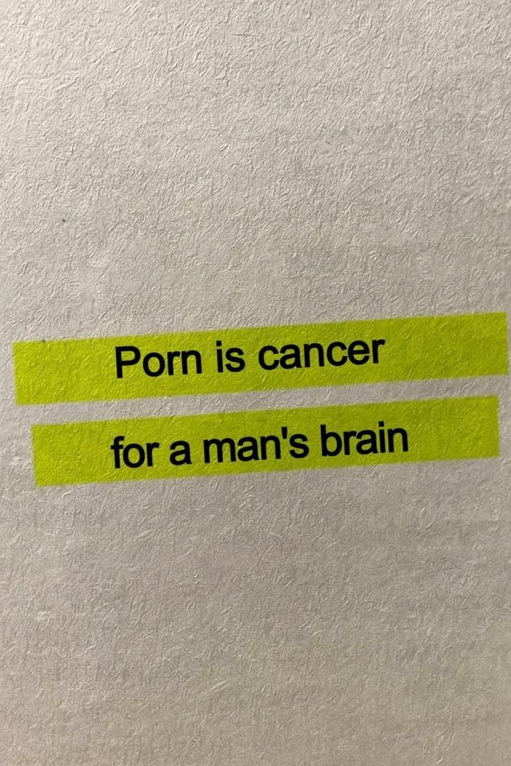 OHeybrother's tweet photo. Quit porn today. https://t.co/HGilbZlYM7