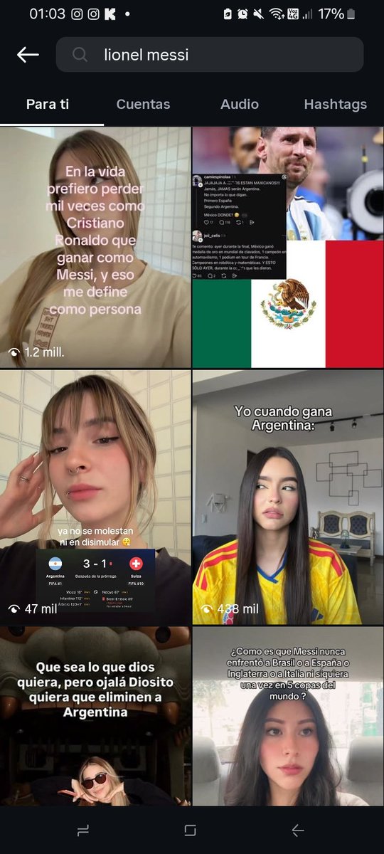 DreamInBloom888's tweet photo. Si buscas Messi en Ig todavía siguen saliendo el rejunte de mogólicas, es increíble por culpa de estas retrasadas jamás van a tomar en enserió a las mujeres que de verdad les gusta el fútbol https://t.co/eDKrIRtt92