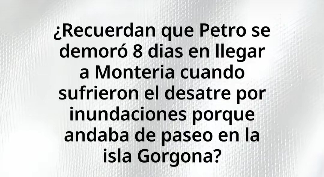 JCardh764's tweet photo. Hablan y hablan de que @ABDELAESPRIELLA se demoró horas en atender la emergencia!! Pero aplauden que el mamarracho de @petrogustavo se demorará 8 días en llegar porque estaba con la moza en un paseo pagado por el dinero de los colombianos en Isla Gorgona. https://t.co/lBDT0vV3uY