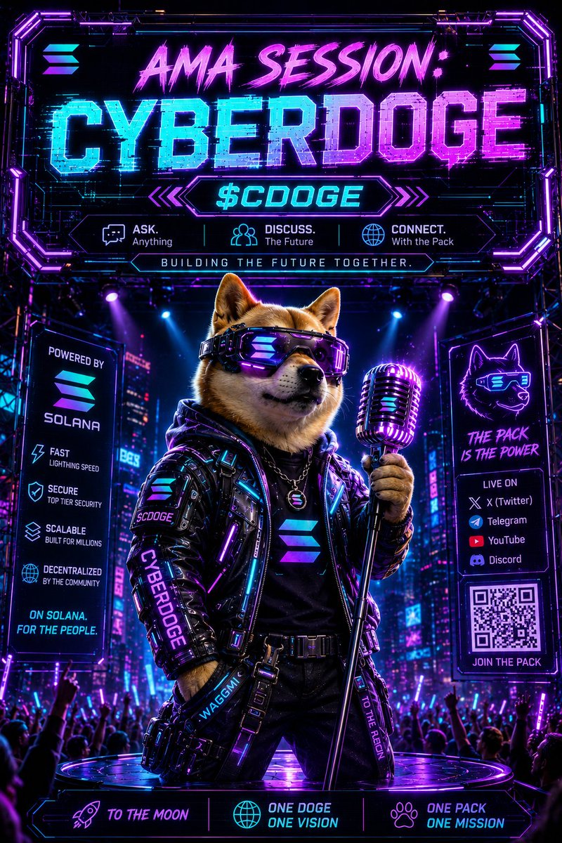 CyberDogeljf1's tweet photo. Get your questions ready! 🎙️⚡

​Our Text-Based AMA with CATS-HIDEOUT is happening on Aug 19th at 7 PM UTC!

​Don't miss out on the updates and rewards! 🎁

​📲 https://t.co/1E1qNrBZgL

​#CryptoAMA #CyberDoge #Solana #Web3 https://t.co/UHfpPMhR2m