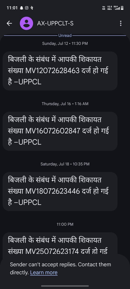 its_adnan_2002's tweet photo. @UPPCL @CMOfficeUP @UPGovt
1 महीना, 4 शिकायतें, रोज़ 1912 कॉल, पॉवर हाउस→लाइनमैन→JE, कहीं कोई नहीं। बिल समय से भरा, कूलर खराब। बहुत परेशान हूँ। @UPPCL सुनो, अब CGRF और Consumer Court जाऊँगा। आखिरी मौका है। @ZoneAmausi
@jagograhakjago @Sushma_Kharkwal
#UPPCL #Lucknow https://t.co/OmBFd5Ad3H