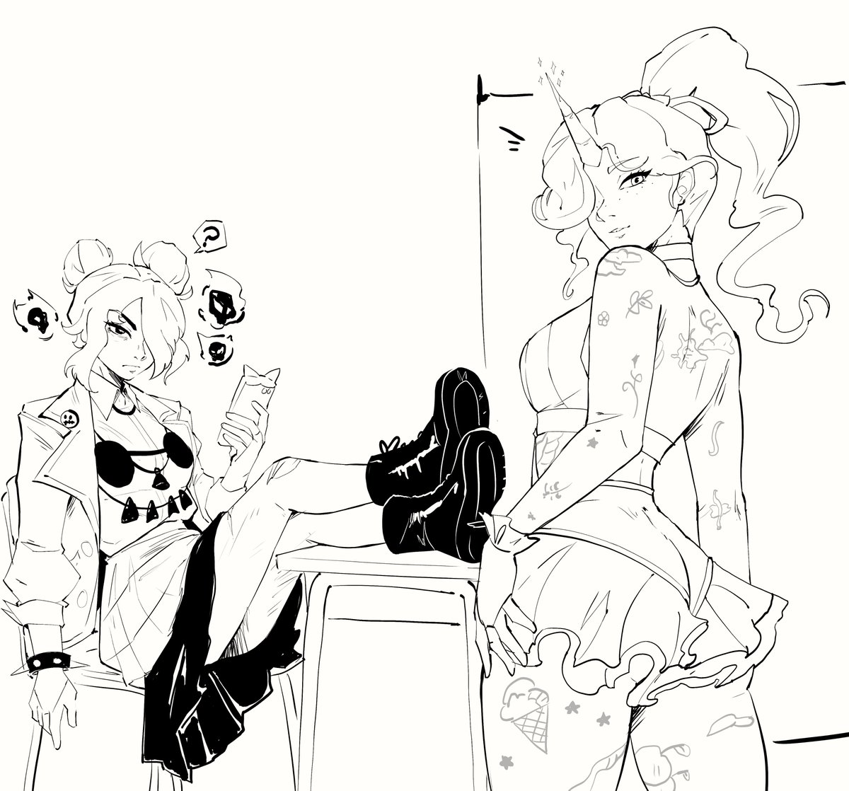 TrazhWall's tweet photo. More doddles of #deadlock #celeste #graves https://t.co/KevZ2YlhRG