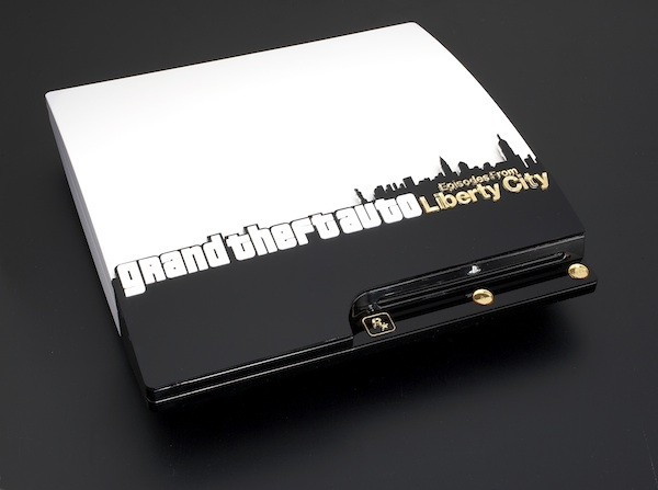 PlayStalgiaX's tweet photo. One of the rarest PlayStations ever.

Rockstar created this custom GTA IV: Episodes from Liberty City PS3 Slim for a 2010 promotional giveaway.

It featured a Jet Black and Pearl Snow White paint job, custom etched details and LED backlighting. https://t.co/vKkDRPzUIX
