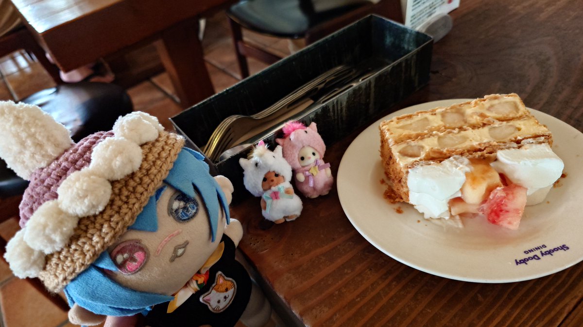 tora3nui3's tweet photo. カフェ活🍑🥧🍑🥧🍑その52

カフェ マムーニア/神戸
桃のナポレオンパイ

https://t.co/GAHn3POisI

 #推しぬい
 #ぬい撮り
 #ぬい活
 #カフェ巡り
 #編み物初心者 https://t.co/masBszxnWl