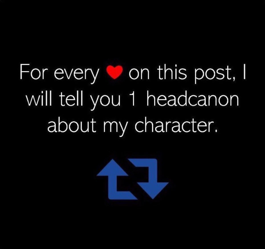 MetalcoreChamp's tweet photo. ♡ for an SFW headcanon.

🔄 for an NSFW headcanon. https://t.co/Hy8kTV4HkD