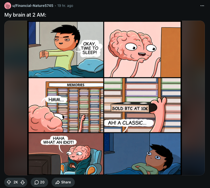 SimplyBitcoin's tweet photo. My brain at 2 AM:

Bitcoin. 🟠 https://t.co/F0JIvCYWN0