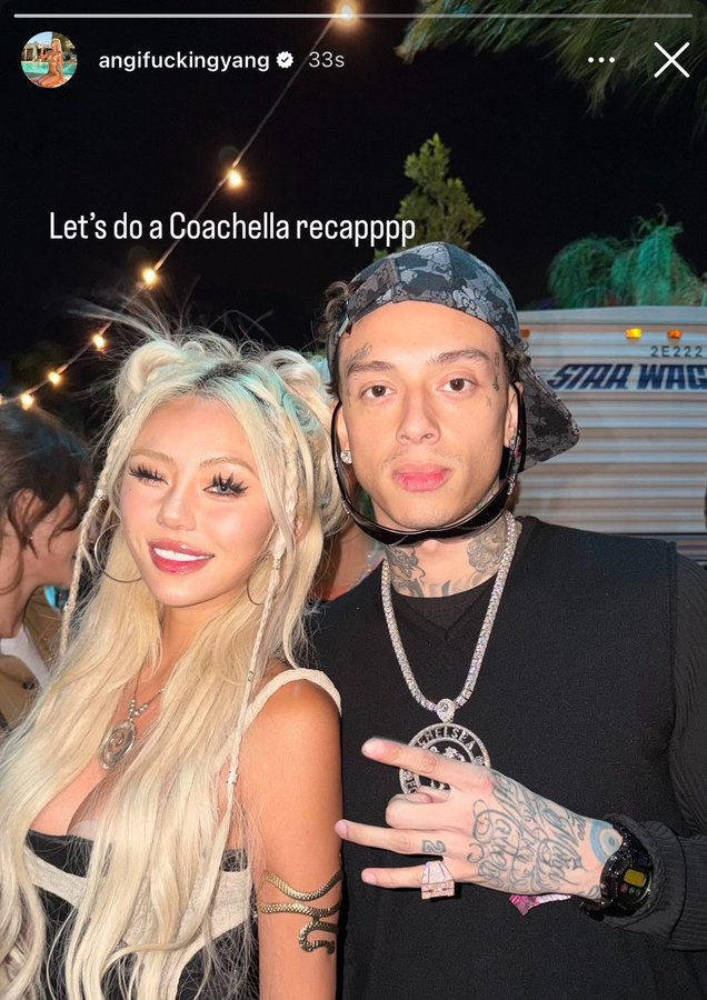 StreamerStorage's tweet photo. Ray’s girlfriend was spotted with Central Cee at Coachella 😳 https://t.co/BsmRPRyzEn